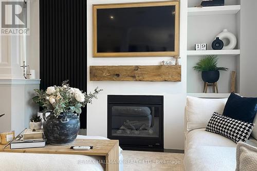 52 Mcechearn Crescent, Caledon, ON - Indoor Photo Showing Living Room With Fireplace