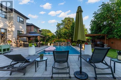1376 Applewood Road, Mississauga, ON - Outdoor With In Ground Pool With Deck Patio Veranda