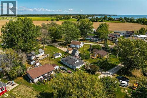 north facing ariel view of cottage - 17 Maple Lane, Rainham, ON - Outdoor With Body Of Water With View