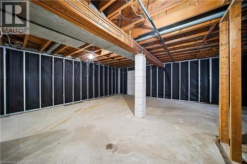 View of unfinished basement - 276 Lakeshore Road W, Oakville, ON - Indoor Photo Showing Other Room