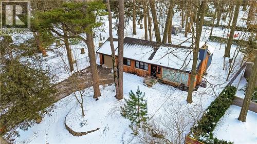 View of snow covered exterior with a chimney - 276 Lakeshore Road W, Oakville, ON - Outdoor
