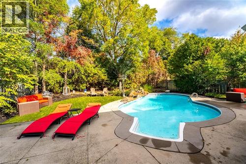 117 Miller Drive, Ancaster, ON - Outdoor With In Ground Pool With Backyard