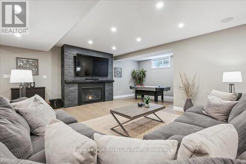 51 Ariss Glen Drive, Guelph/Eramosa, ON - Indoor Photo Showing Living Room With Fireplace
