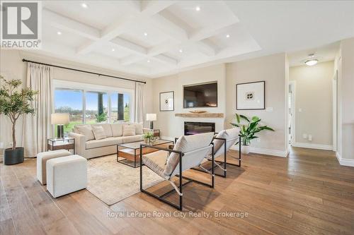 51 Ariss Glen Drive, Guelph/Eramosa, ON - Indoor Photo Showing Living Room With Fireplace