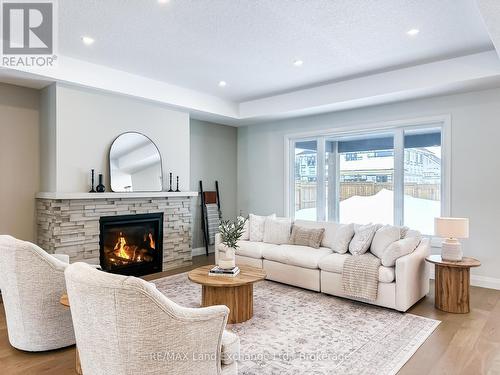 920 Bogdanovic Way, Huron-Kinloss, ON - Indoor Photo Showing Living Room With Fireplace