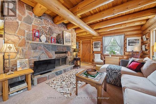197 Hillside Drive, Kawartha Lakes (Somerville), ON - Indoor Photo Showing Living Room With Fireplace