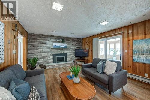 6691 Perth Line 44, Bornholm, ON - Indoor Photo Showing Living Room With Fireplace
