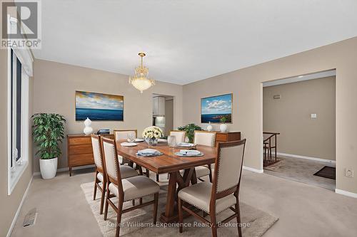 Digitally Staged - 943 Playfair Road, Midland, ON - Indoor Photo Showing Dining Room