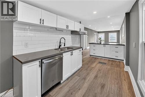 49 Allan Avenue, Hamilton, ON - Indoor Photo Showing Kitchen With Double Sink With Upgraded Kitchen