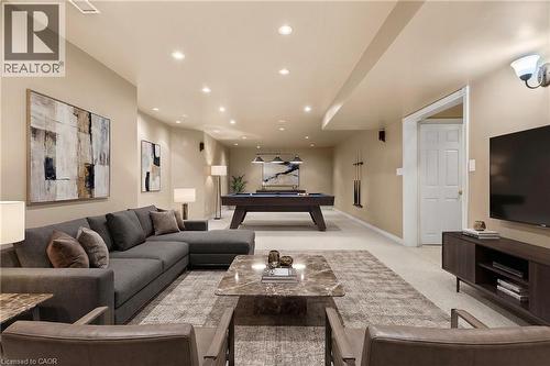 Virtually Staged - 3602 Glen Elgin Drive, Jordan, ON - Indoor Photo Showing Living Room