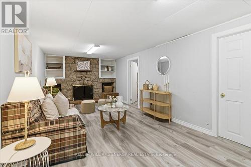 886 Antonio Street, Pickering (Bay Ridges), ON - Indoor Photo Showing Living Room With Fireplace