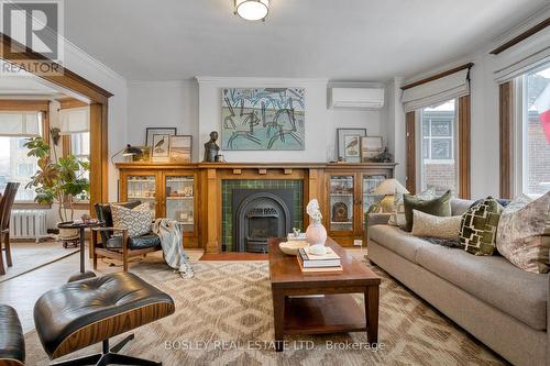 91 Indian Road, Toronto, ON - Indoor Photo Showing Living Room With Fireplace