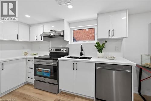 191 East 32Nd Street, Hamilton, ON - Indoor Photo Showing Kitchen With Double Sink