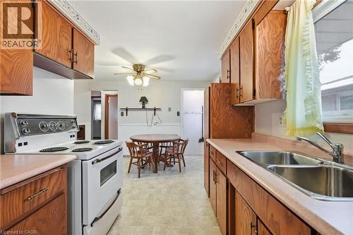 66 Geneva Crescent, Kitchener, ON - Indoor Photo Showing Kitchen With Double Sink