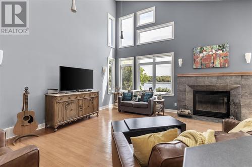 171 River Rd, Sault Ste. Marie, ON - Indoor Photo Showing Living Room With Fireplace