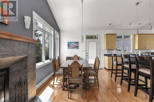 171 River Rd, Sault Ste. Marie, ON - Indoor Photo Showing Dining Room With Fireplace