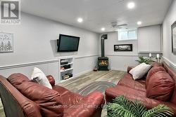 Lower Level Family Room with Gas Fireplace - 