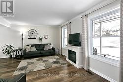 Main Level Living Room with Electric Fireplace - 