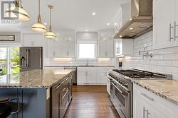 Zline propane stove with double electric ovens - 