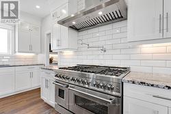 Stove has convenient pot filler - 