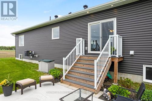 Patio door to back yard - 800 Waba Road, Mississippi Mills, ON - Outdoor With Deck Patio Veranda With Exterior