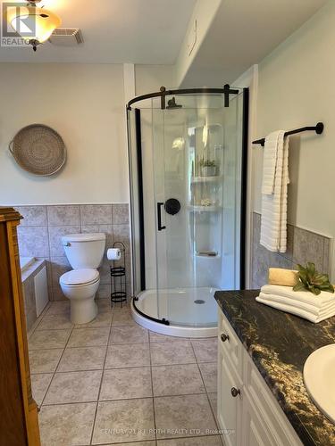 Ensuite with new walk in shower 2025 - 204 - 43 Creighton Street, Ramara, ON - Indoor Photo Showing Bathroom