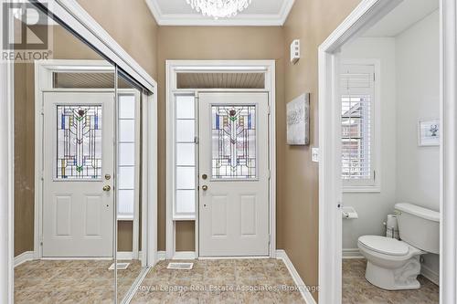Grand Entrance with Mirrored dbl dr closets - 26 Prebble Drive, Markham, ON - Indoor Photo Showing Bathroom