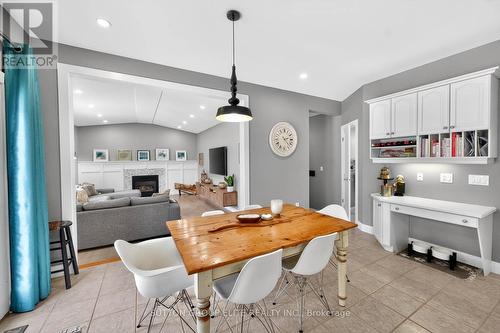 11 Elderberry Lane, Hamilton, ON - Indoor Photo Showing Dining Room With Fireplace