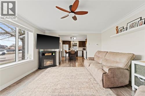 391 Lavoie Street, Belle River, ON - Indoor Photo Showing Living Room With Fireplace