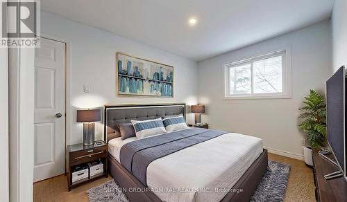 Virtually Staged Photo - 8 - 64 Bronte Street S, Milton, ON - Indoor Photo Showing Bedroom