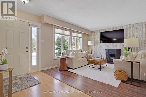 69 Eagen Drive, Kitchener, ON - Indoor Photo Showing Living Room With Fireplace