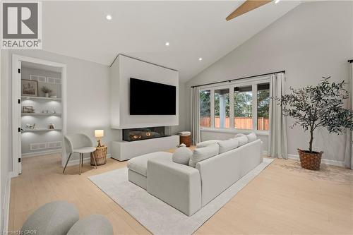 27 Maple Leaf Avenue S, Ridgeway, ON - Indoor Photo Showing Other Room With Fireplace