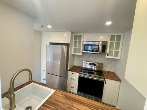 Kitchen - 201-1315 Rue Notre-Dame O., Montréal (Ville-Marie), QC - Indoor Photo Showing Kitchen With Stainless Steel Kitchen