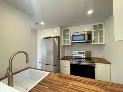 Kitchen - 201-1315 Rue Notre-Dame O., Montréal (Ville-Marie), QC - Indoor Photo Showing Kitchen With Stainless Steel Kitchen