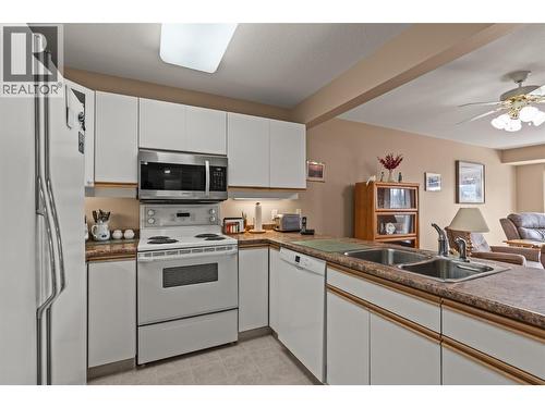 3805 30 Avenue Unit# 304, Vernon, BC - Indoor Photo Showing Kitchen With Double Sink
