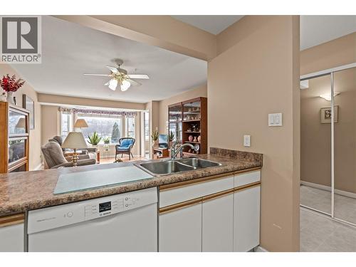 3805 30 Avenue Unit# 304, Vernon, BC - Indoor Photo Showing Kitchen With Double Sink