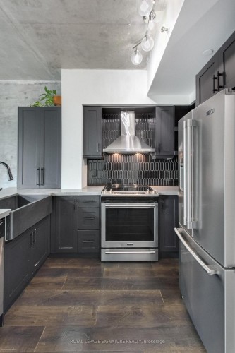 811-150 East Liberty Street, Toronto, ON - Indoor Photo Showing Kitchen With Stainless Steel Kitchen With Upgraded Kitchen