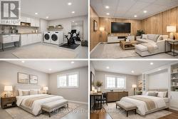 Virtually Staged - Laundry Room, Basement & Beds - 