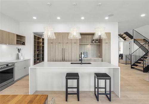 22 Avonlynn Court, Winnipeg, MB - Indoor Photo Showing Kitchen With Upgraded Kitchen