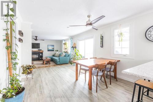 104 Cameron Drive, Kawartha Lakes (Fenelon), ON - Indoor Photo Showing Dining Room With Fireplace