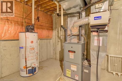 Energy-efficient natural gas systems keep this home comfortable and cost-effective year-round. - 42 Donly Drive S Unit# 2, Simcoe, ON - Indoor Photo Showing Basement