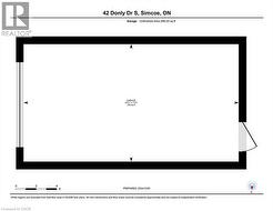 A well-planned garage layout, offering room for your vehicle and additional storage. - 