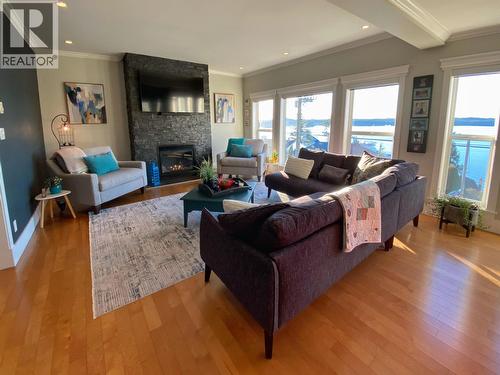 2129 Graham Avenue, Prince Rupert, BC - Indoor Photo Showing Living Room With Fireplace