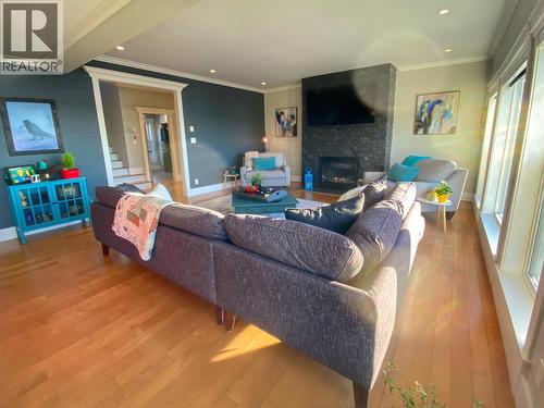 2129 Graham Avenue, Prince Rupert, BC - Indoor Photo Showing Living Room With Fireplace