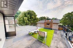 Second Floor Terrace with fireplace and the view - 
