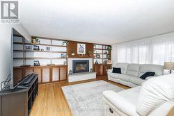 Built ins and gas fireplace - 