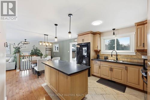 3837 Holmes Road, Frontenac (Frontenac South), ON - Indoor Photo Showing Kitchen With Double Sink