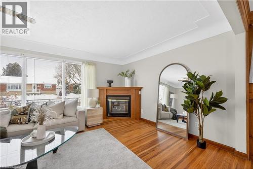 126 West 4Th Street, Hamilton, ON - Indoor Photo Showing Living Room With Fireplace