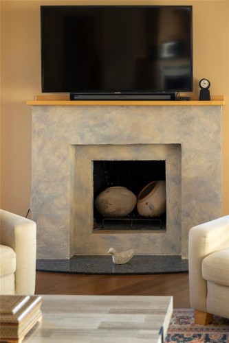 902-670 Dallas Rd, Victoria, BC - Indoor Photo Showing Living Room With Fireplace
