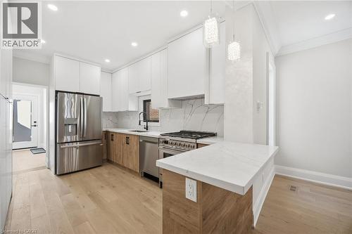 241 Maria Street, Toronto, ON - Indoor Photo Showing Kitchen With Stainless Steel Kitchen With Upgraded Kitchen